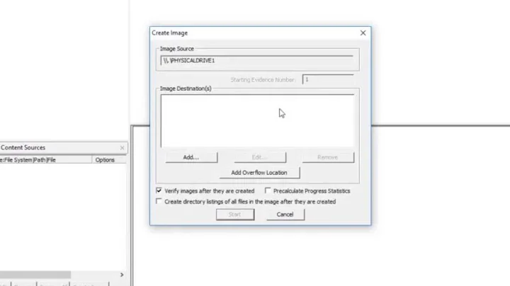 Forensic Acquisition in Windows - FTK Imager