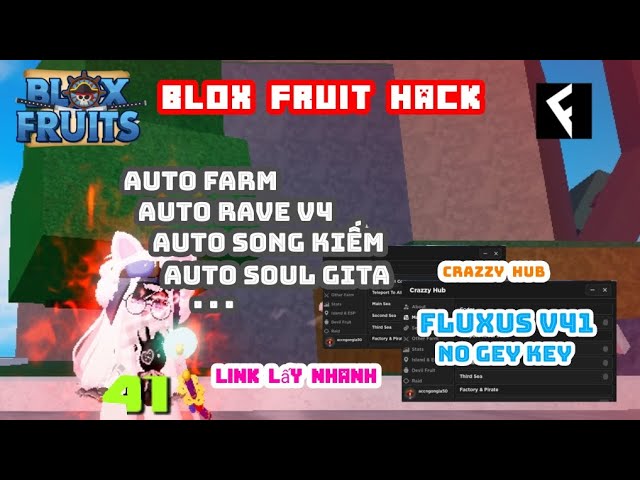 Blox Fruits 18 RACE V4 ] Cách Cài Client Fluxus V10 GET KEY Thành