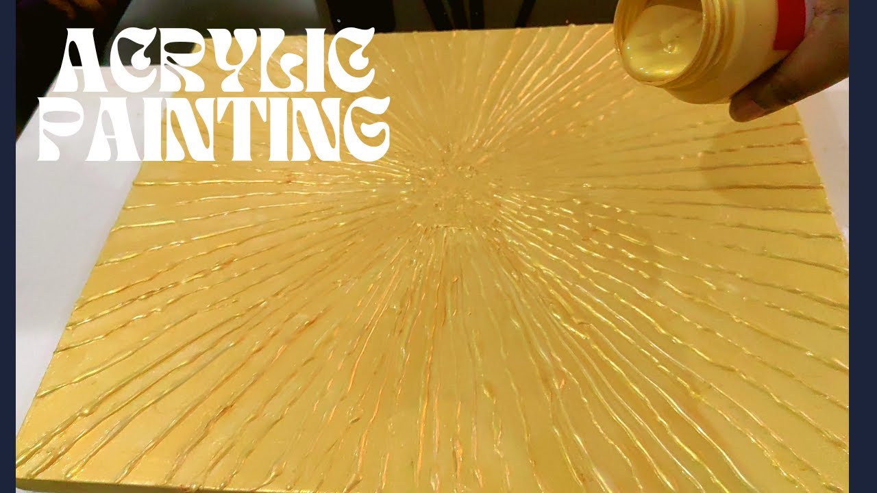 Acrylic painting + Hot glue on canvas/ acrylicpainting artwork YouTube