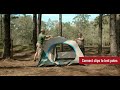 How to set up your coleman skydome 4person tent for camping with rainfly
