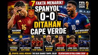 🚨 7 Shocking Facts! Spain Held 0-0 by Cape Verde, The Blue Sharks Stun the World!