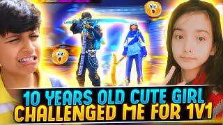 10 YEARS OLD CUTE GIRL CHALLENGED ME FOR 1V1 😱