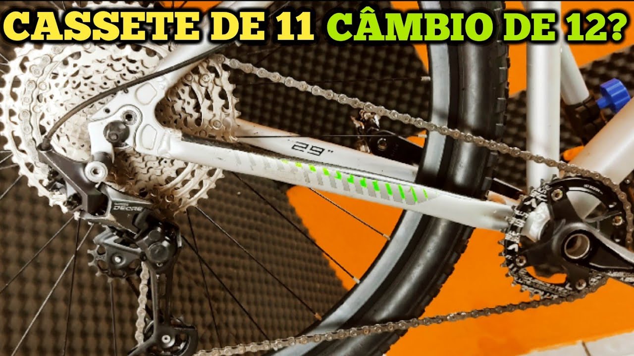 Dá para usar CASSETE DE 11 VELOCIDADE COM CÂMBIO DE 12 VELOCIDADES?