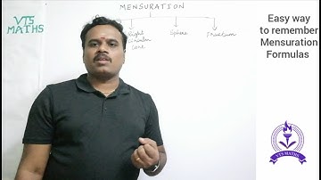 Easy way to remember Mensuration Formulas | 10th Std | VTS Maths