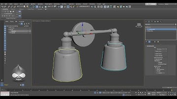 Modeling Tutorial | Modeling a Wall Light by Lathe in 3DMax 2018 | P1