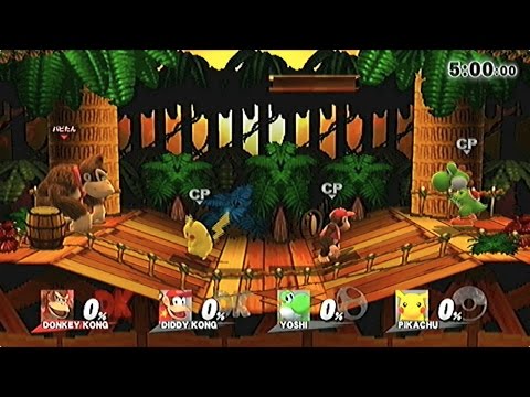 スマブラWiiU-77「ステージ紹介-19 コンゴジャングル（通常版