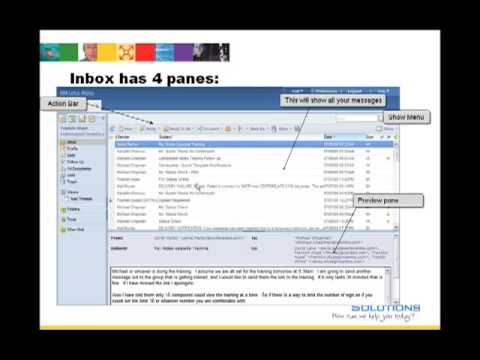 Centerplate iNotes Mail Overview