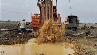 10HP Full Water Came In Yellow Soil | Borewell Drilling Complete Process