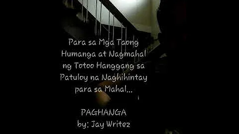 PAGHANGA by Jay Writez