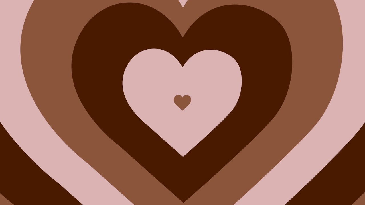Brown Heart  Heart Light Aesthetic Wallpaper Download  MobCup