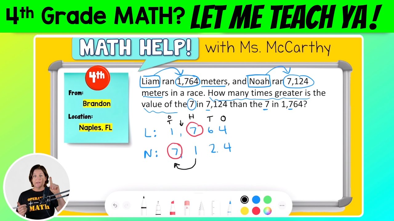 4th | Place Value...How Many Times Greater? | Math Help with Ms ...