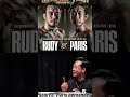 face 2 face Paris pernandes vs Ruddy golden boy #podcast #fyp #foryou #fypシ゚viral