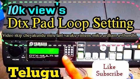 Yamaha Dtx Multi 12 ⚙️| 🤔How to loop setting dtx|📲open description👉full information