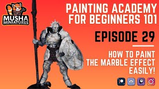 Paint Marble Effect with Brush: Beginner's Guide | Musha's Painting Academy #29 screenshot 1