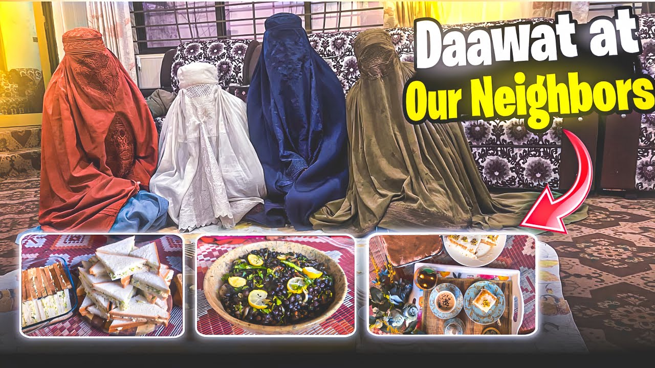 Dawat at neighbours || Dawat Vlog || Kalay Chanay ki Chaat , Egg Sandwiches, Adrak ki Chai