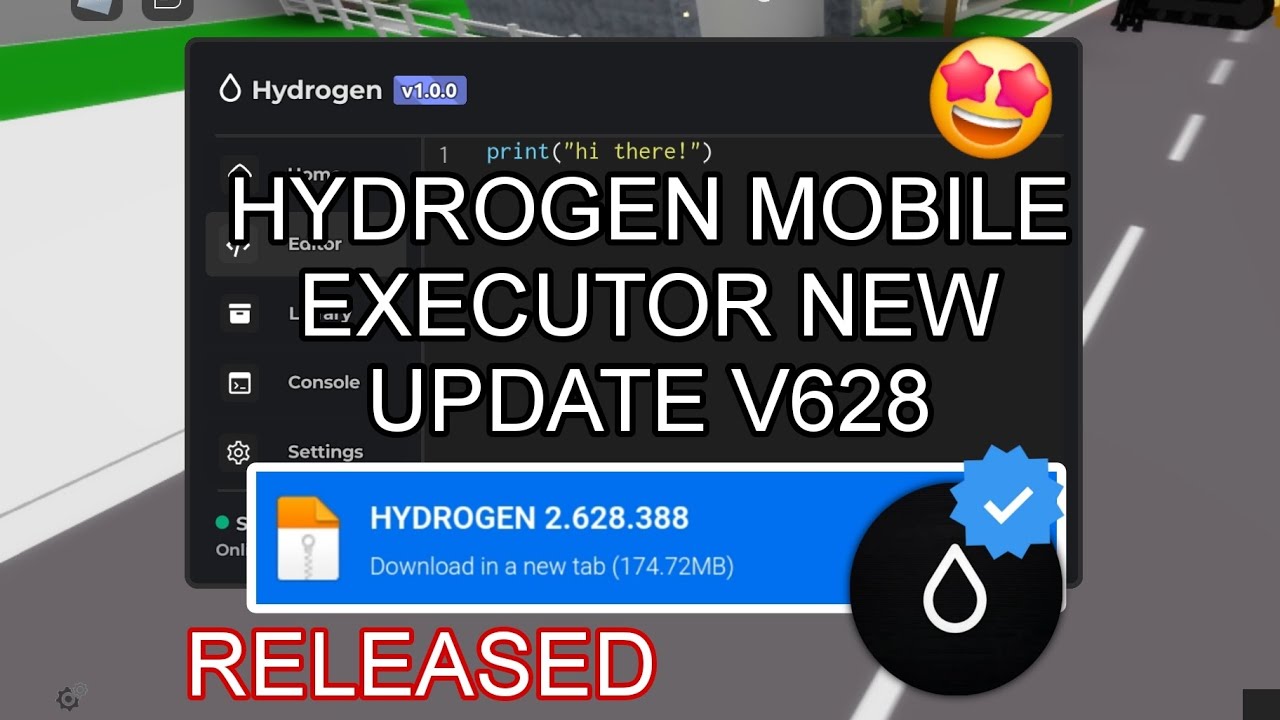 New Hydrogen V628 Mobile Executor New Updated Download Link Roblox