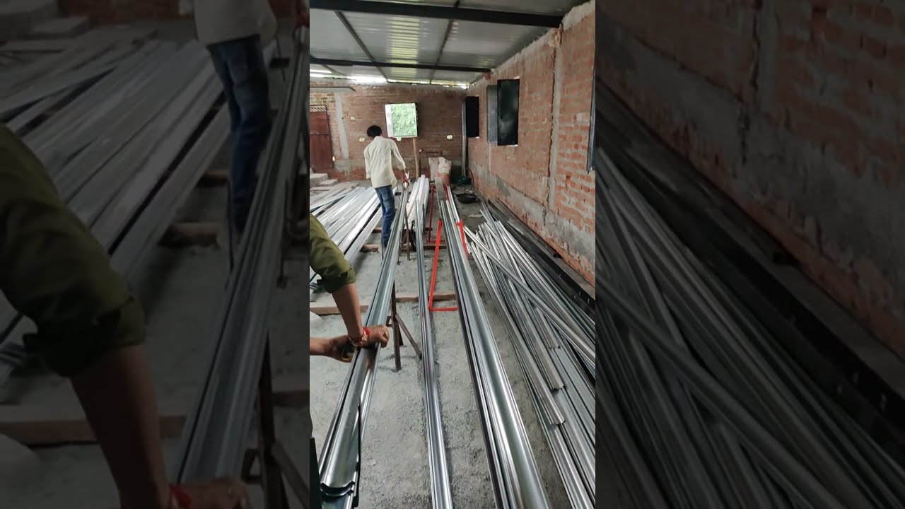 Fully Automatic Rolling Shutter Strip Making Machine Installed In Jhansi live From Customer Site