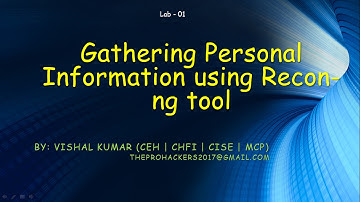gathering personal Information using Recon ng tool