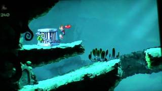 Rayman Origins Demo - Level 1 (Swinging Caves)  Part 1/2