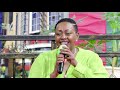 HON. SABINA CHEGE LEADING PRAISE AND WORSHIP TEAM DURING APOSTLE NGANGA