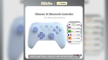 8BitDo Ultimate 2C Bluetooth Controller for Nintendo Switch 2 Wireless Gamepad with Hall Effect Joys