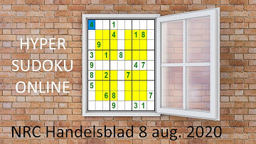Hyper Sudoku van zaterdag 8 augustus 2020 - NRC Handelsblad