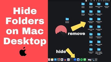 How to remove folders on macbook desktop without deleting | Hide mac desktop icons