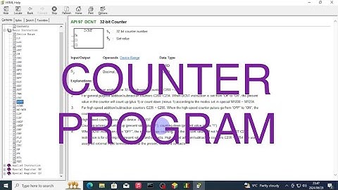 Lesson 5: Programming / simulating counter & interrupt commands (Delta DVP PLC ISPSoft)