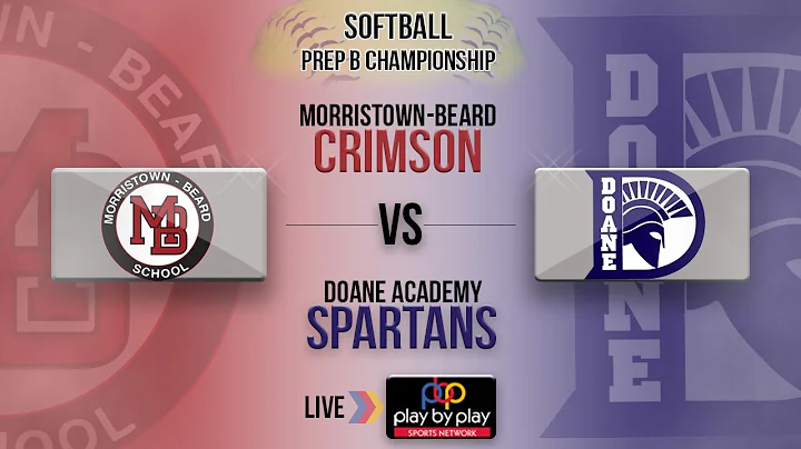 NJISAA Prep B Softball Championship - Doane vs. Morristown-Beard