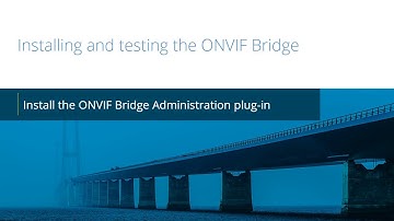 Milestone ONVIF: Install ONVIF Plug-in