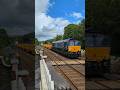 Direct Rail Services 66 429 Carlisle to Crewe passing Settle Barrow Crossing with engineers train