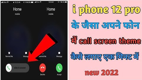 Change Caller Screen Android to iOS !! Customize Phone Caller Screen | Dailpad !! iOS Caller Screen