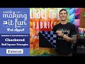 Checkered half square triangle  michael miller fabrics making it fun 111