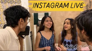 Instagram live with @TanishkaBahl @bharatchandak11 and @ananyasharmamusic_