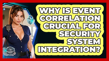 Why Is Event Correlation Crucial For Security System Integration? - SecurityFirstCorp.com