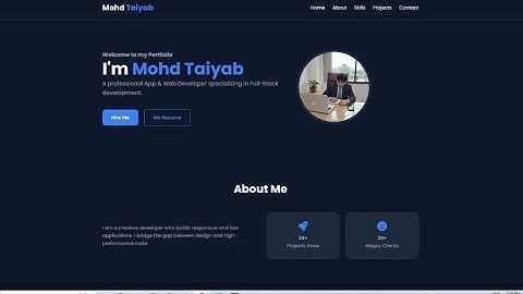 Complete Responsive Portfolio Website 💻 HTML CSS JS | Beginner to Advanced