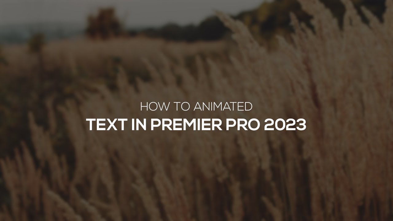 How to Animated Text in Premier Pro 2023 #tipsandtricks #videoediting # ...
