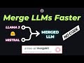 Merge llms with no code mergekit gui