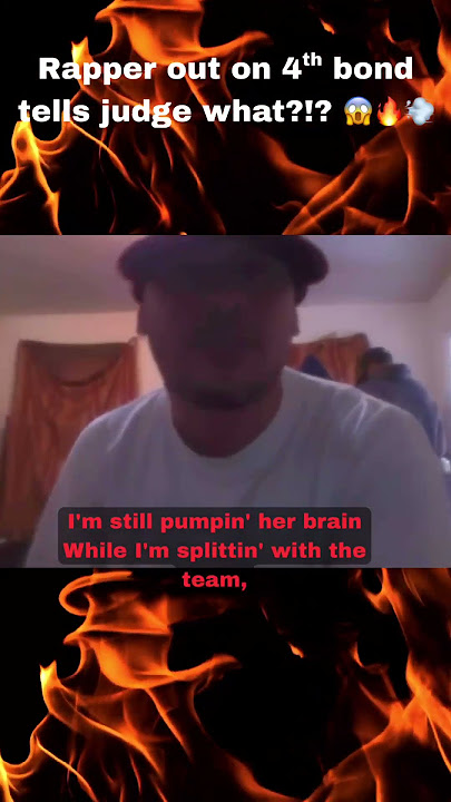 Rapper out on 4th bond tells the judge what?!?! 😱🔥💨 #shorts #shortsfeed #music