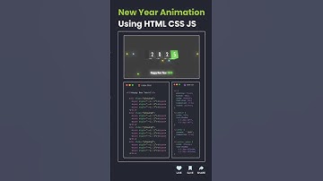 Glowing happy new year animation using html and CSS