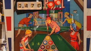 Repairing Target Pool Gottlieb Pinball 1969 Incorporates Match Problem