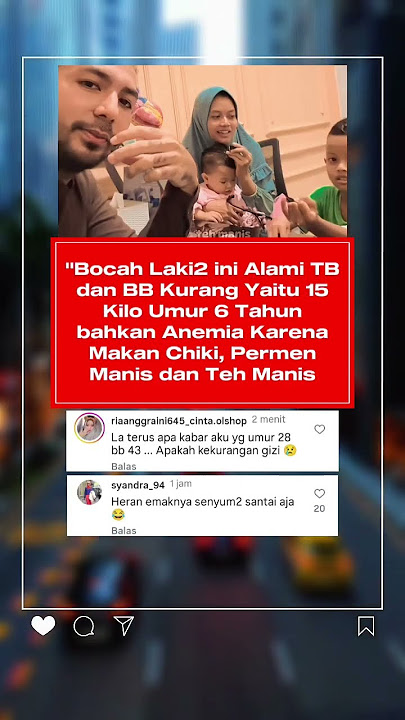 Anak 6 Tahun Alami Gizi Buruk & Anemia Akibat Camilan Manis! 😢🍬🥤