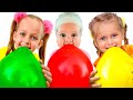 Balloon song  more kids songs with maya and mary