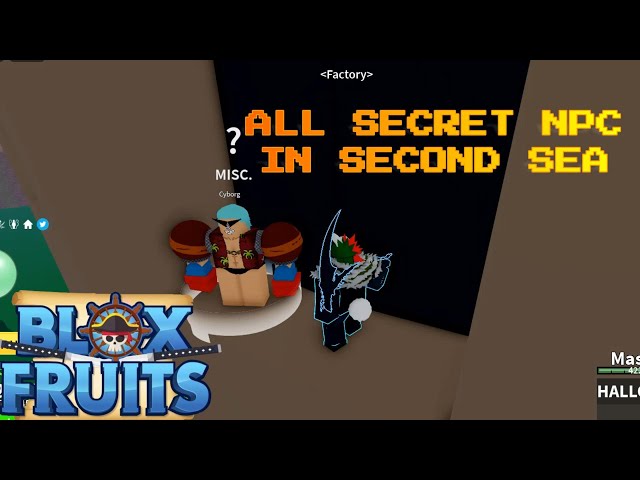 Blox Fruits) [2nd Sea] ALL secret Npc LOCATION/SHOWCASE from Second Sea 