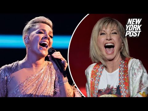 Pink Sings Hopelessly Devoted To You During Olivia Newton John AMAs Tribute Page Six