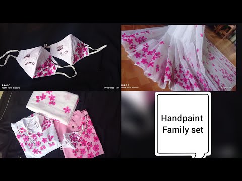 কীভাবে হ্যান্ডপেইন্টের এই সেট টা তৈরি করলাম || Handpaint family set 🥰 ||