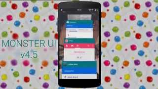 Monsterui 4.5 Lollipop Recent Panel Animations