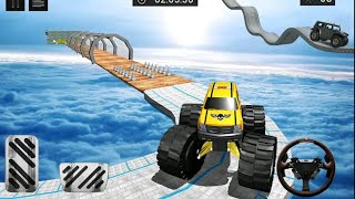 3D Grand Monster Truck Stunts Driving tracks gameplay wow gamedy screenshot 4