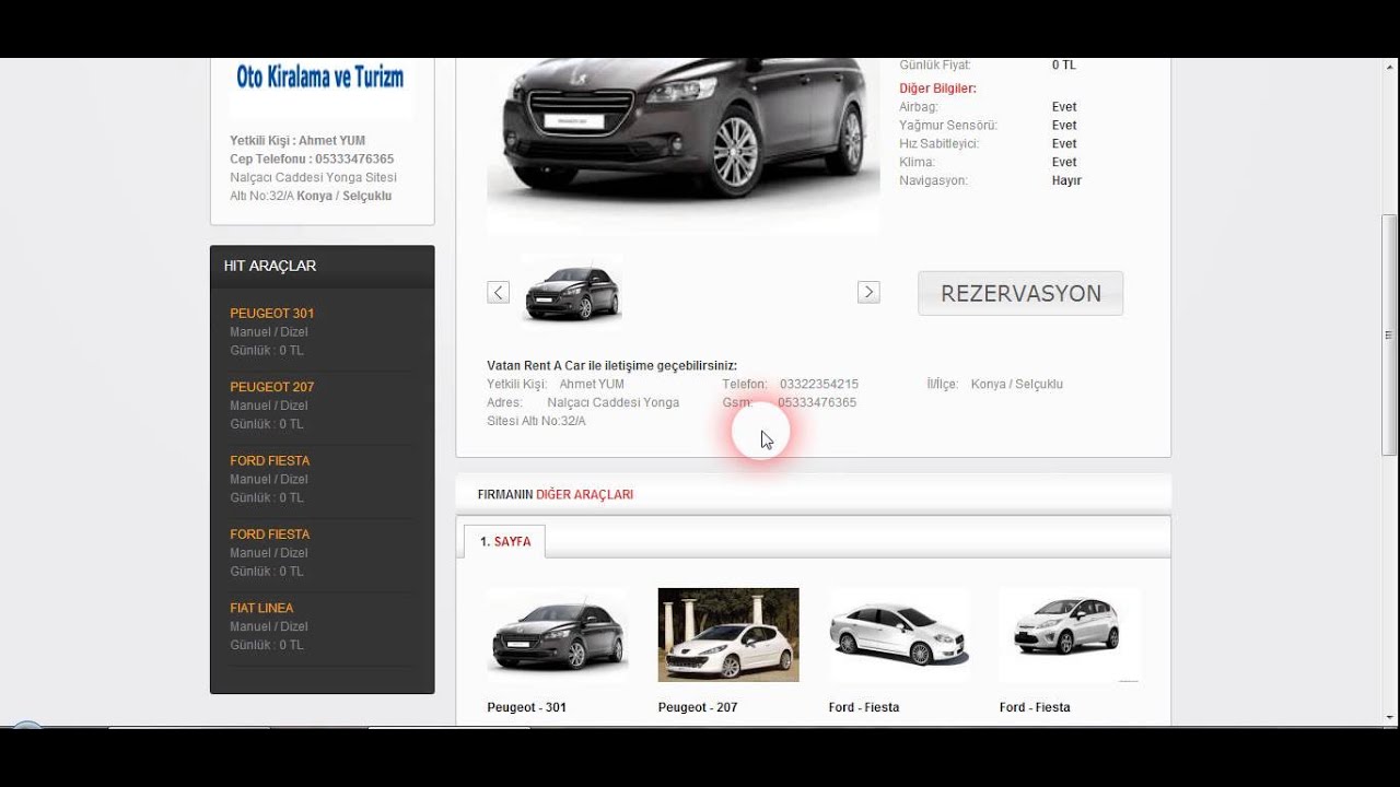 Vatan Rent A Car Konya Rent A Car YouTube
