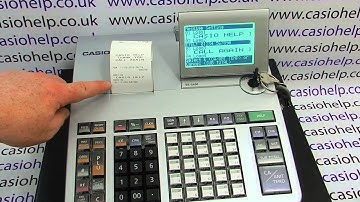 How To Program Receipt Header On Casio S400/S800/S900/S3000/PCR-T500/PCR-T500L/T520L